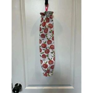 Handmade Plastic Bag Holder- Peaches